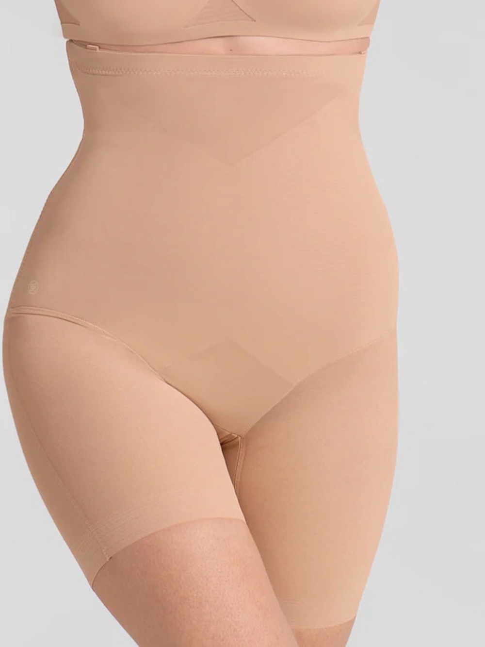 Honeylove Tan High-Waisted Super Power Shapewear Compression Shorts Women’s XL